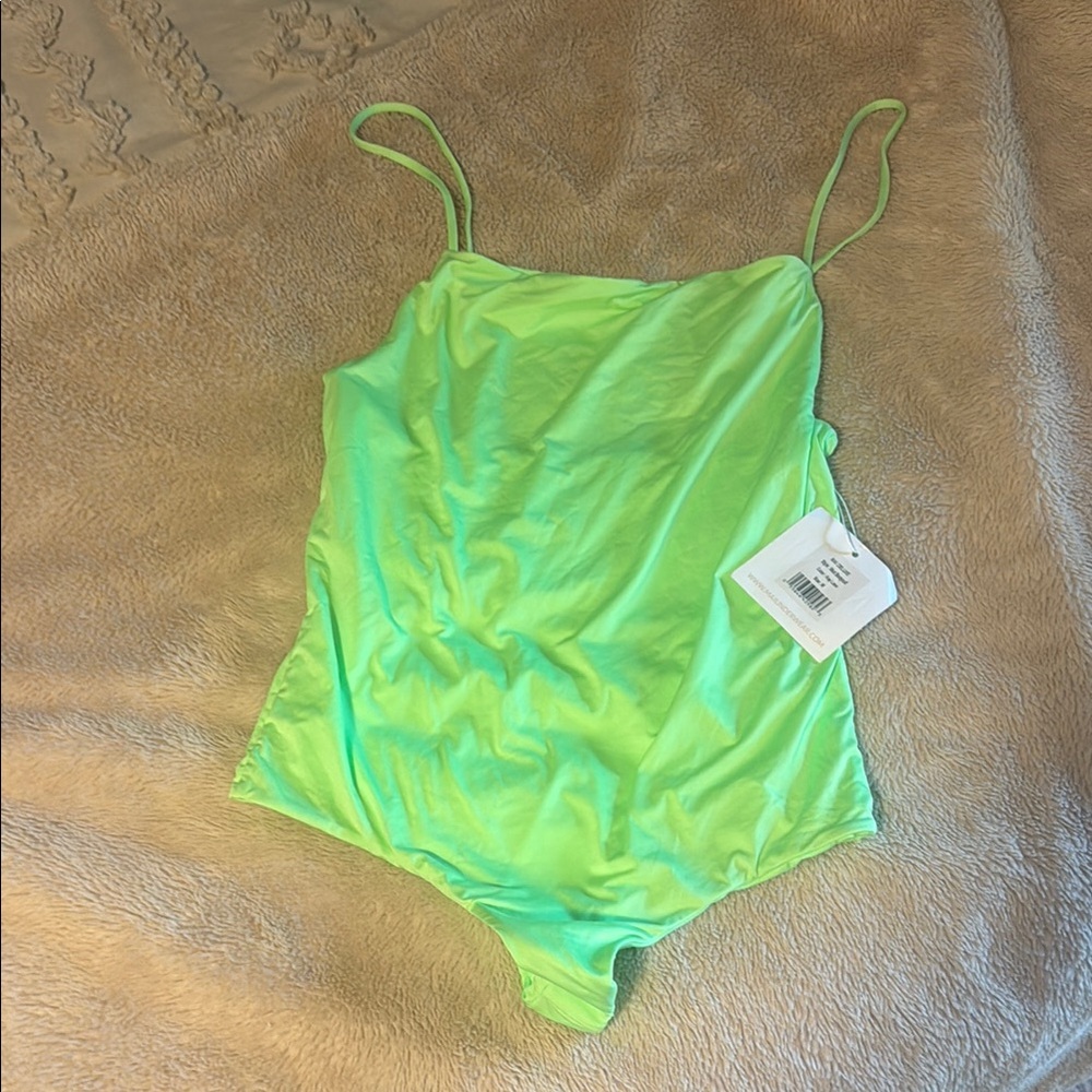 Lime Green Women's One Piece Swimsuit